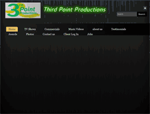 Tablet Screenshot of 3rdpointproductions.com